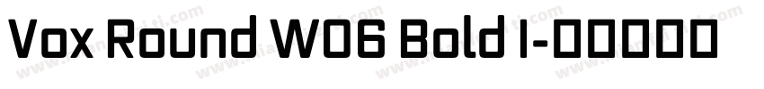 Vox Round W06 Bold I字体转换